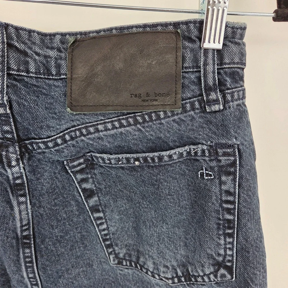 Rag & Bone Andi High-Rise‎ Ankle Wide Leg Cropped Jeans Dark Wash Size 27